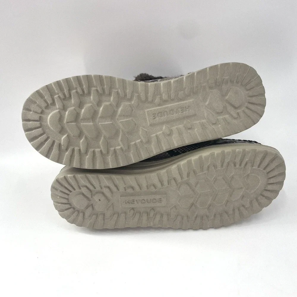Hey Dude Womens Denny Shoes Python Stretch Fabric Slip On Comfort Booties Sz 6 - Picture 5 of 5